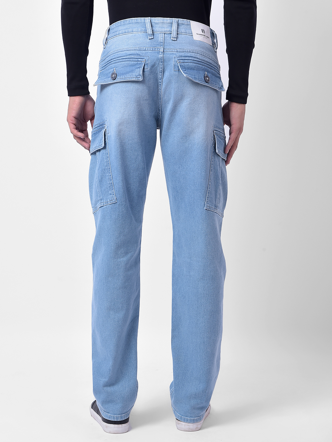 Numero Uno Men Light Blue Regular Fit Mid Rise Sustainable Jeans